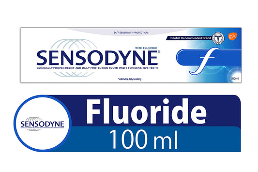 SENSODYNE FLUORIDE 100 ML معجون اسنان ازرق