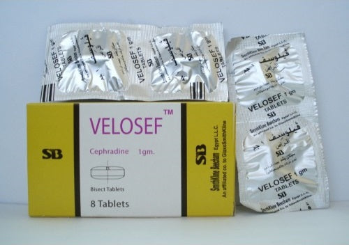 VELOSEF 1MG 8 TAB