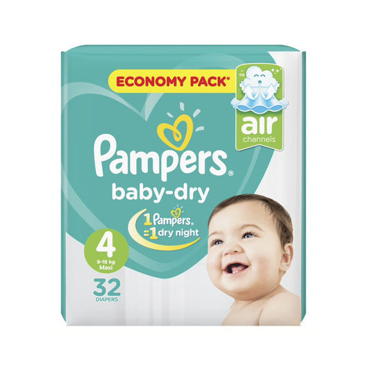 PAMPERS (4) MAXI (9-18KG) 32 PCS ماكسي