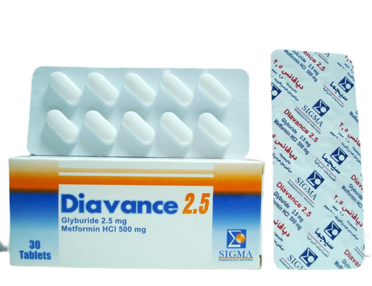 DIAVANCE 2.5 MG 30 TAB
