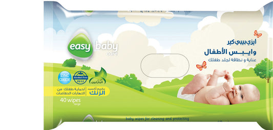 EASY CARE BABY ZINC OXIDE 40 WIPES