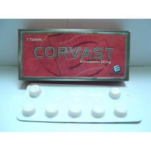 CORVAST 80MG 7TAB