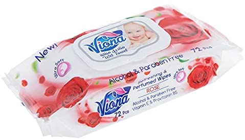 Viona Wipes Baby Rose 72Pcs