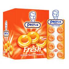 بكتول برتقال 8 أقراص لوزينج