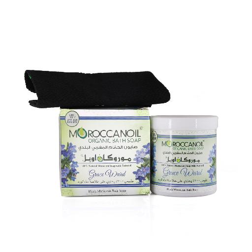 صابون الزيت المغربي جريس وارد 250 مل شامبو+ليفة مغربية