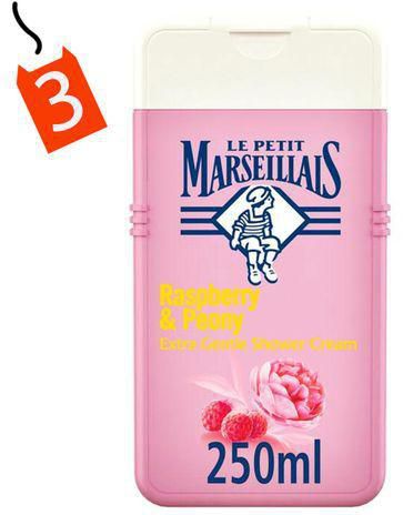 كريم الاستحمام مارسيليه بالتوت والفاوانيا 250 ملخصم
