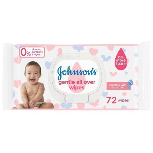 JJ BABY GENTLE ALL OVER 72 WIPES