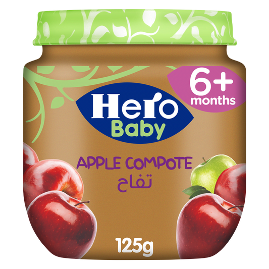 HERO BABY APPLE 125GM تفاح مهروس &&
