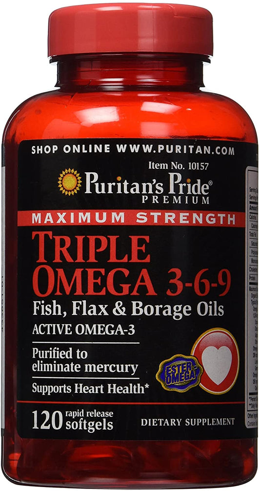 PURITANS PRIDE TRIPLE OMEGA 3-6-9 120SOFT