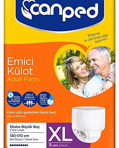 Canped Short (Xl) 8 Pc. حفاضات كبار السن