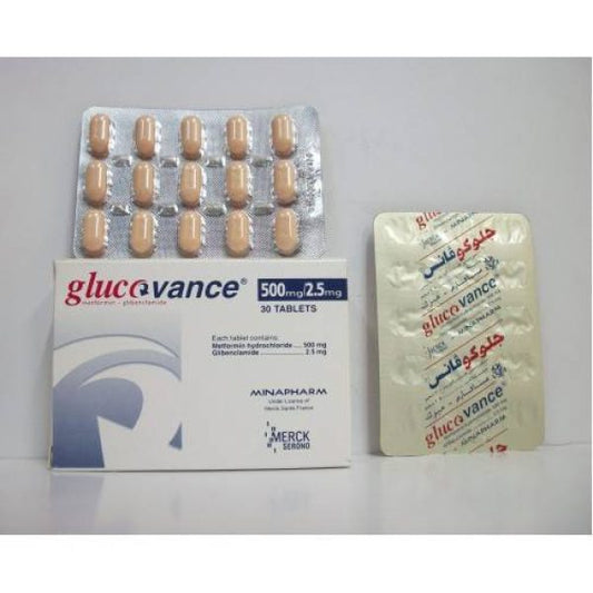 GLUCOVANCE 500MG /2.5 MG 30TAB