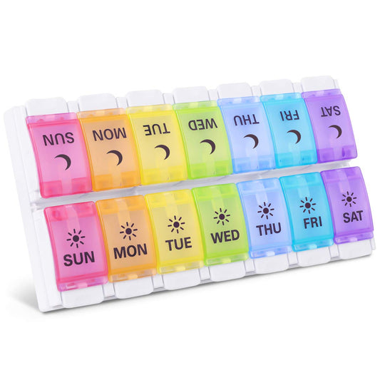 Weekly medication dosage organizer