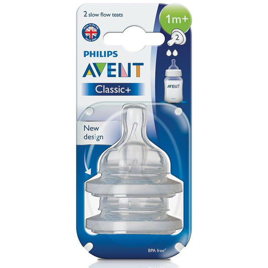 AVENT CLASSIC NIPPLE 1M+ SCF632/27 حلمة تدفق بطىء