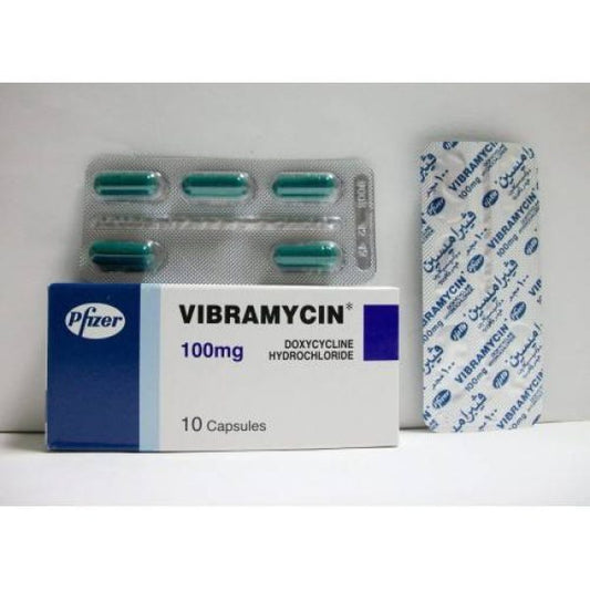 VIBRAMYCIN 100 MG 10 CAP