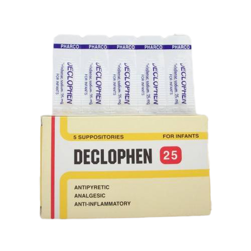DECLOPHEN INFANTS 25MG 5 SUPP