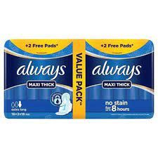 ALWAYS MAXI THICH EXTRA LONG 8PC 8-16 عرض سعر ليلي
