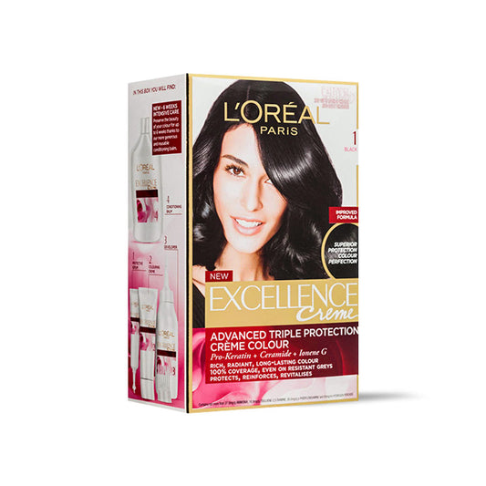 LOREAL EXCELLENCE CREME 1 BLACK OFF15