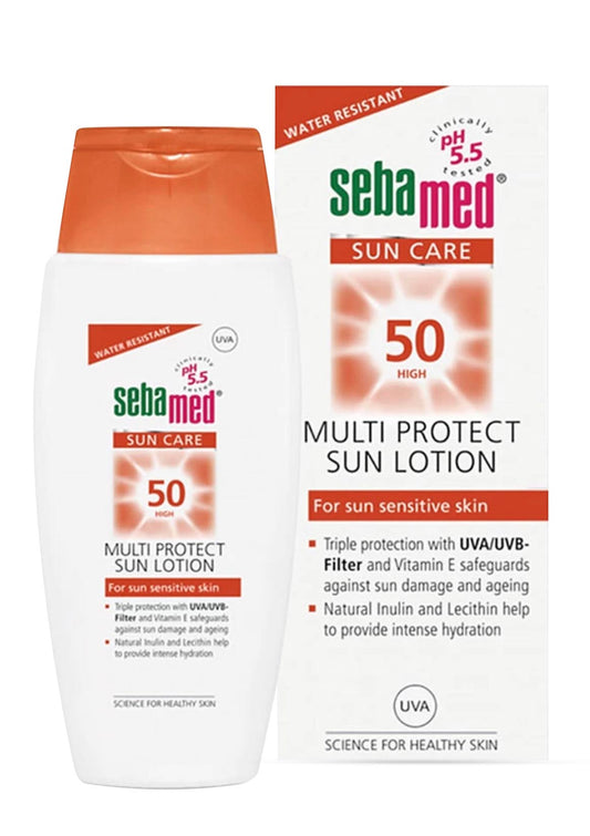 لوشن سيبا ميد للعناية بالشمس بعامل حماية 50+ 150 مل