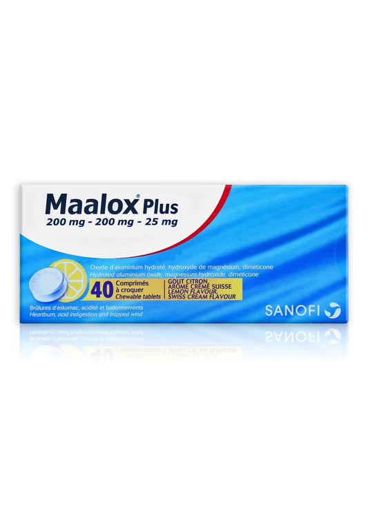MAALOX PLUS 40 CHEWABLE TAB