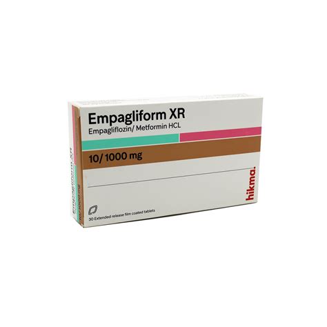 EMPAGLIFORM XR 10 1000MG 30TAB
