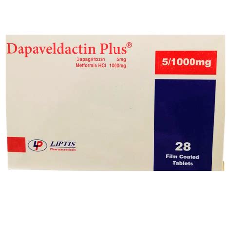 DAPAVELDACTIN PLUS 5 1000 28 TAB -