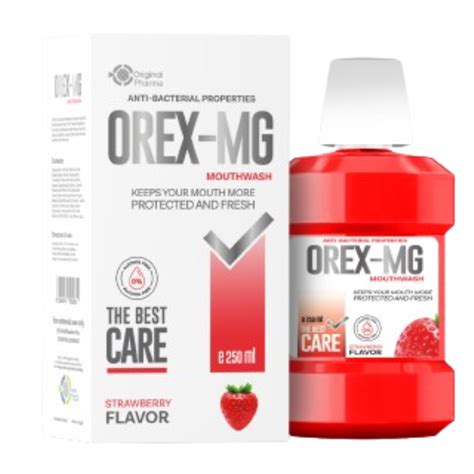 OREX MG MOUTH WASH STRAWBERRY 250ML