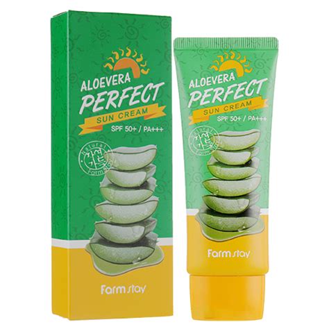 FARM STAY ALOEVERA PERFECT SUN CREAM 50SPF 70GM %%