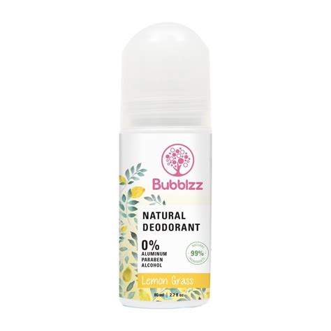 BUBBLZZ LEMON GRASS NATURAL DEODORANT 80ML