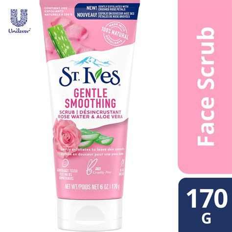 ST IVES GENTLE SMOOTHING SCRUB ROSE 170G %%