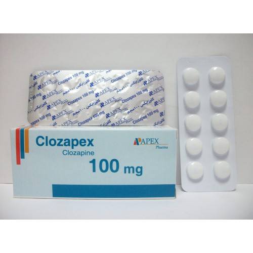 CLOZAPEX 100 MG 50 TAB --
