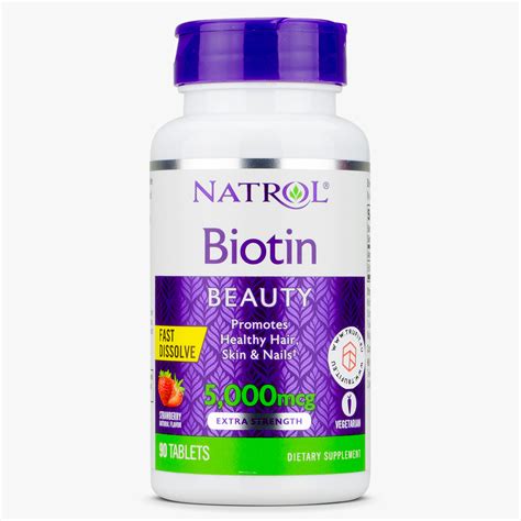 NATROL BIOTIN 5000MCG 60CAP