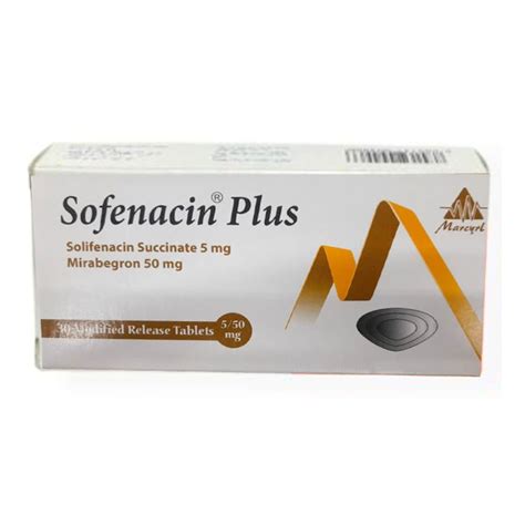 SOFENACIN PLUS 5 50 MG 30 MODIFIED REL TAB