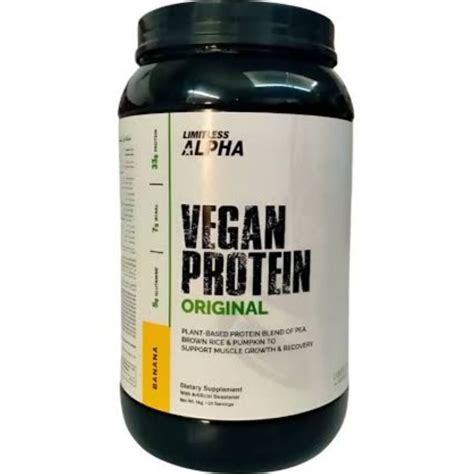 LIMITLESS ALPHA VEGAN PROTEIN ORIGINAL STRAWBERRY 1000G