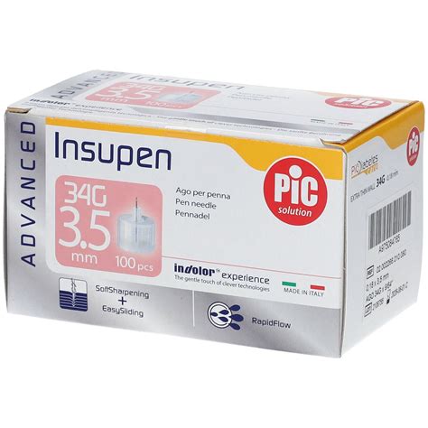 PIC INSUPEN ADVANCED 34G 3.5 MM (100PCS) Pen Nib