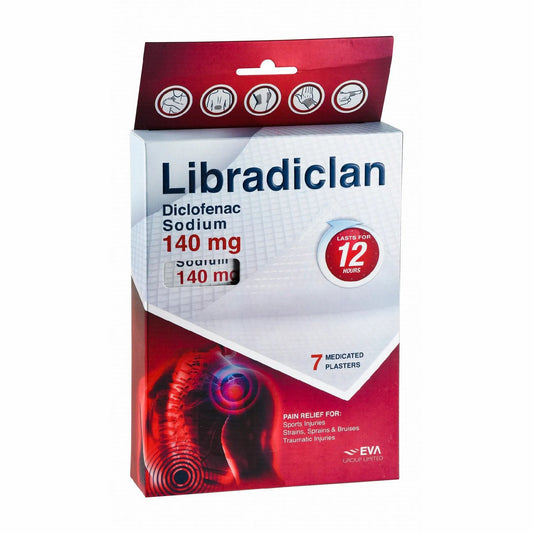 LIBRADICLAN 140 MG 7 MEDICATED PATCHES --