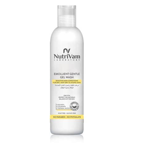 NUTRIVAM EMOLLIENT GENTLE GEL WASH 300ML