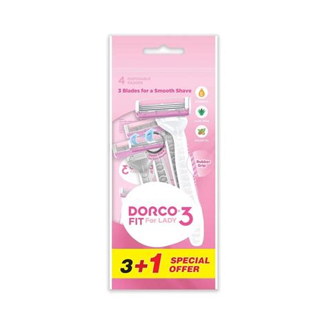 DORCO 3 FIT FOR LADY 3+1 PCS Women's Hair Clipper with Movable Head