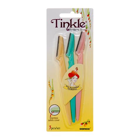 DORCO TINKLE REMOVES EXFOLIATES 3PC Eyebrow Shaping Blades