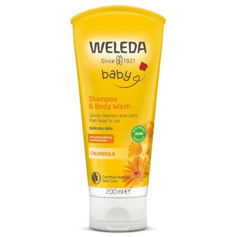 WELEDA CALENDULA SHAMPOO AND BODY WASH 200ML