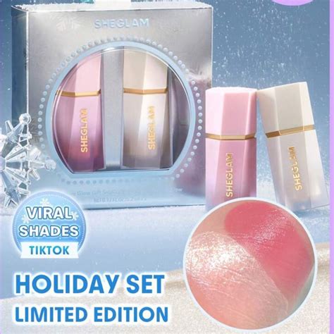 SHEGLAM FESTIVE GLOW GIFT SET LIQUID BLUSH