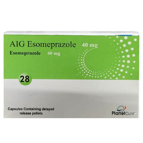 AIG ESOMEPRAZOLE 40 MG 28 TAB ---