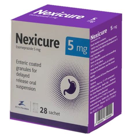 NEXICURE 5 MG 28SACH