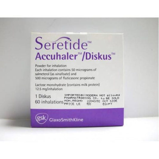 SERETIDE DISKUS (60 INHALATION) (500 MG) ---