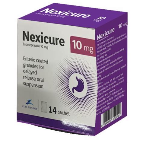 NEXICURE 10 MG 14SACH