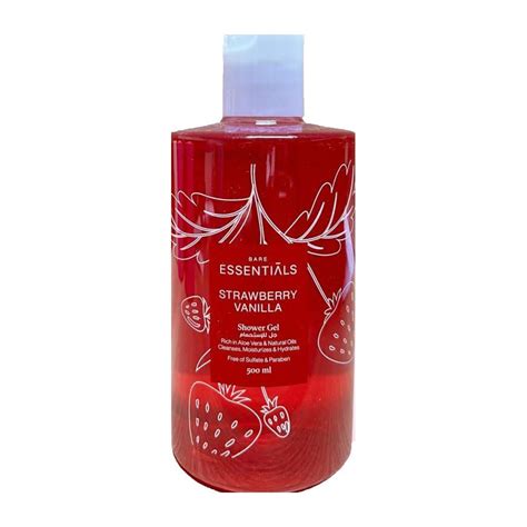 ESSENTIALS STRAWBERRY VANILLA SHOWER GEL 500ML