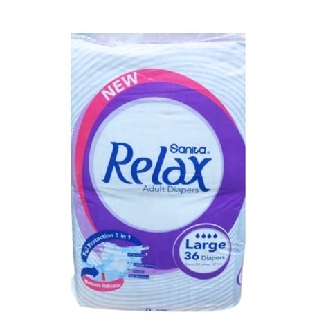 RELAX ADULT DIAPERS LARGE 36PCS Adult Diapers