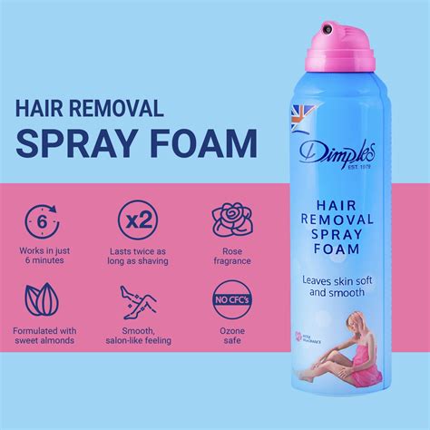 DIMPLES HAIR REMOVER SPRAY FOAM JASMINE 200ML