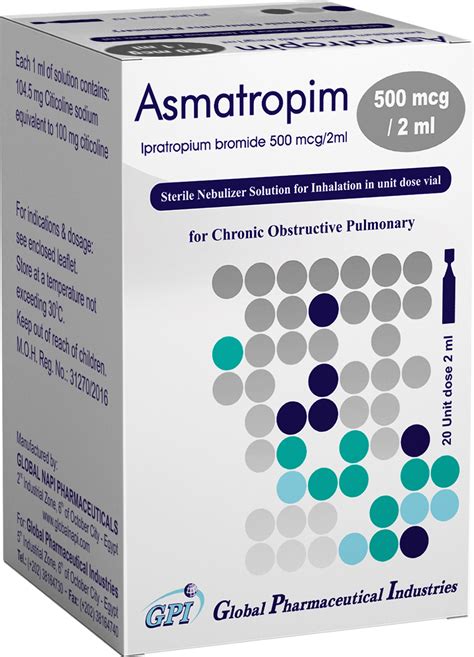 ASMATROPIM 500MG/2 ML NEBULISING 20SUSP -