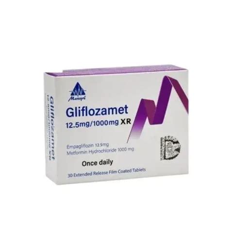 GLIFLOZAMET XR 12.5 1000 MG 30 FCTAB --