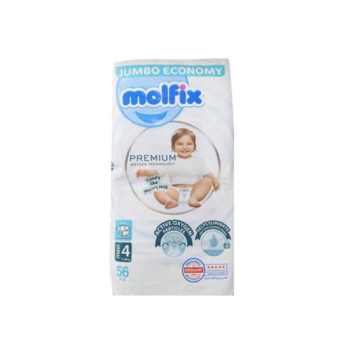 MOLFIX PREMIUM DIAPERS MAXI (4) 7-18KG 56PCS